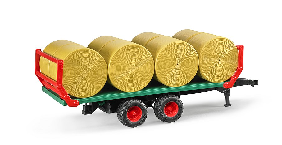 Bruder 02220 1/16 Trailer With Bales
