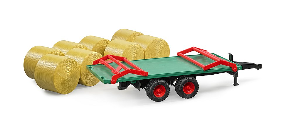 Bruder 02220 1/16 Trailer With Bales