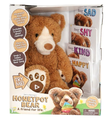 Honeypot Story Time Talking Bear Req 3xAAA Batteries
