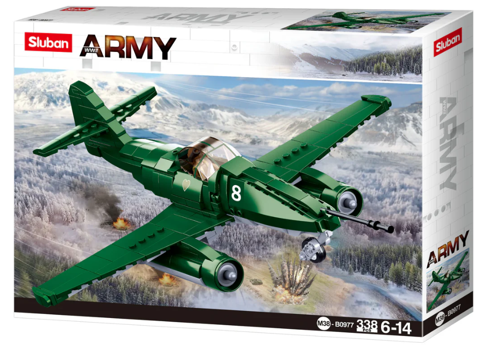 Sluban Army Battle of Budapest - ME-262 Fighter 338pc C16