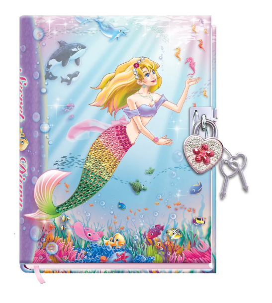 Diary With Lock Mermaid