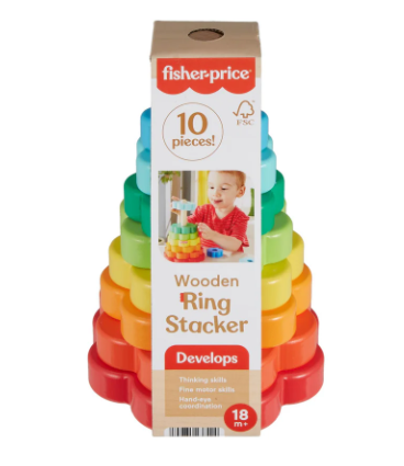 Fisher-Price Wooden Ring Stacker
