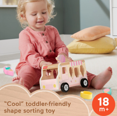 Fisher Price Wooden Ice Cream Shape Sorter