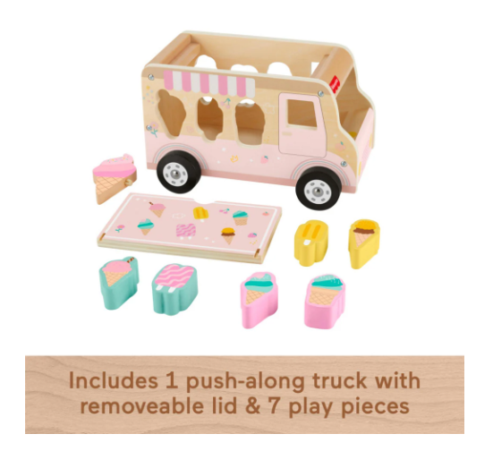 Fisher Price Wooden Ice Cream Shape Sorter
