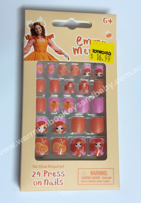 Pink Poppy Emma Memma Press On Nails