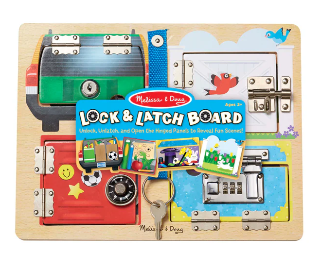 M&D 9540 Wooden Lock & Latch Board