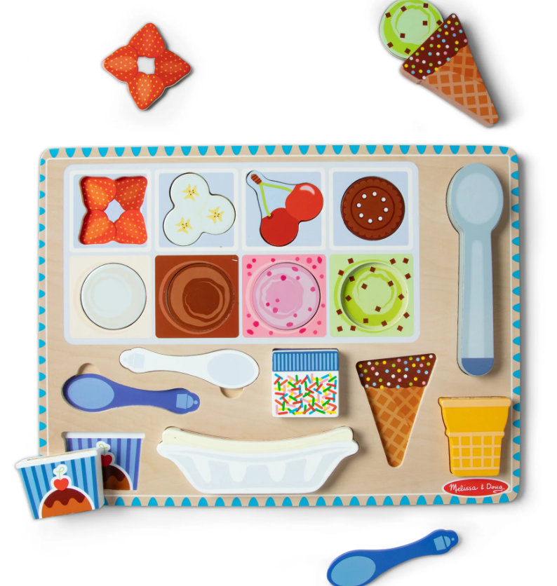M&D31006 Wooden Ice Cream Magnetic Puzzle Play
