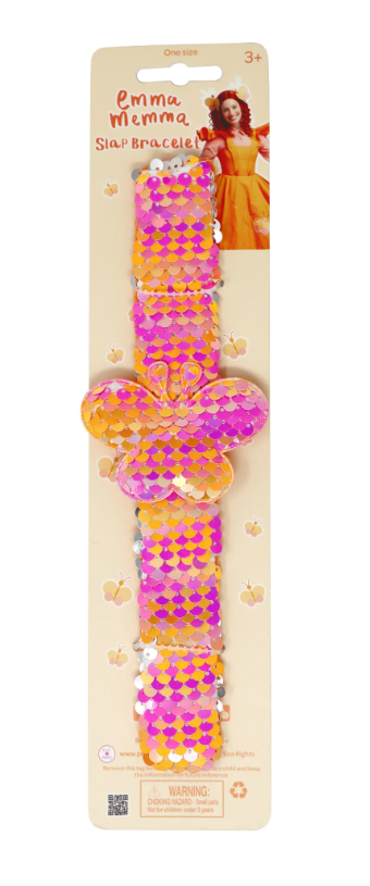 Pink Poppy Emma Memma Butterfly Slap Bracelet