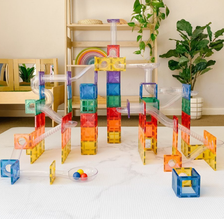 Connetix Rainbow Ball Run Pack 92Pc