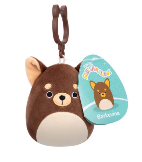 Squishmallows 3.5 inch Clip On Wave 20 Barkevina the Chihuahua