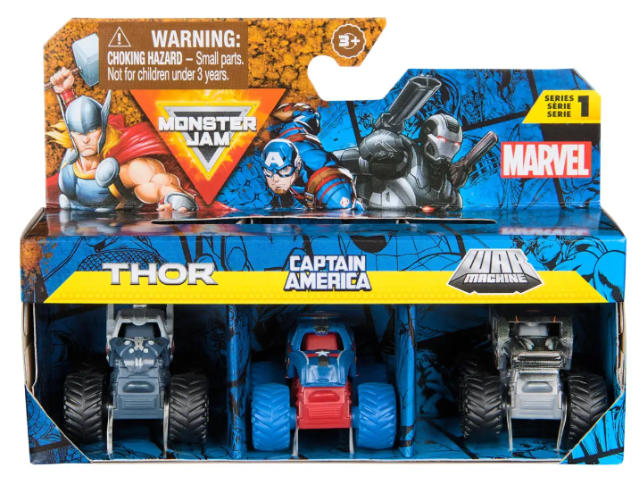 Monster Jam Mini Bundle Marvel - Thor, Captain America, War Machine