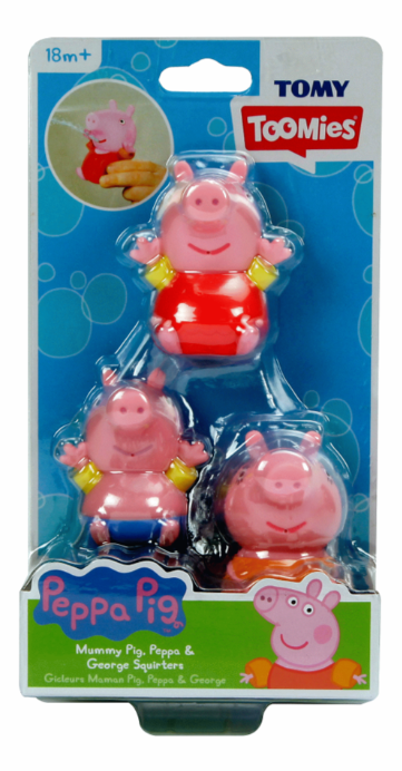 Tomy Peppa Pig Mummy, Peppa &amp; George Squirters 3pk