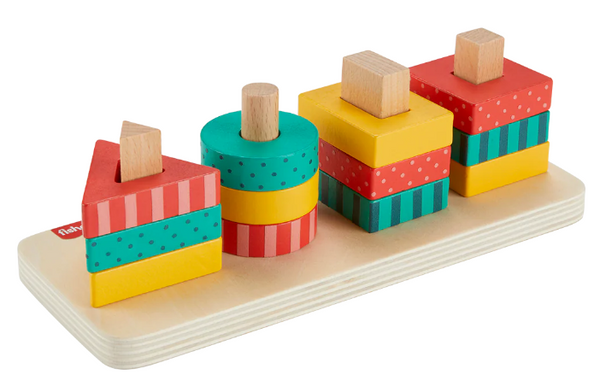 Fisher Price Wooden Shape Stacker - Warrnambool Toys and Baby