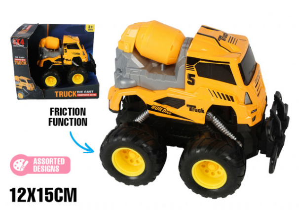Diecast Friction Construction Vehicle Asstd Designs