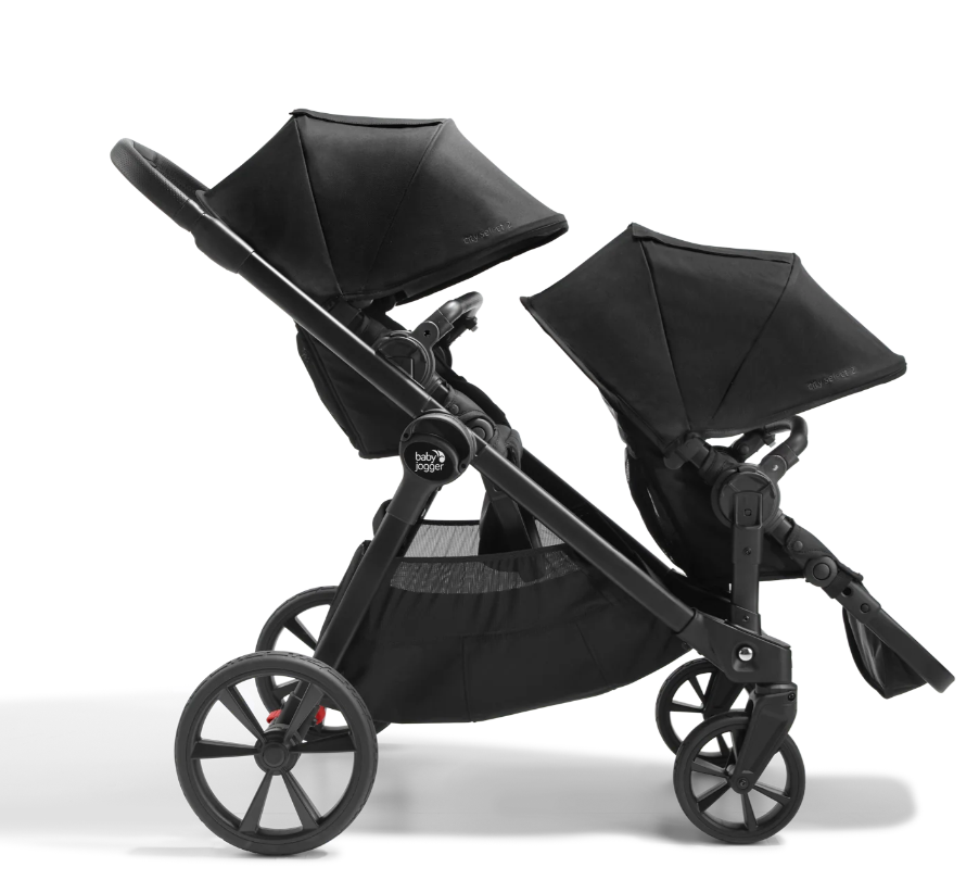 Baby Jogger City Select 2 Stroller + 2nd Seat Package Lunar Black