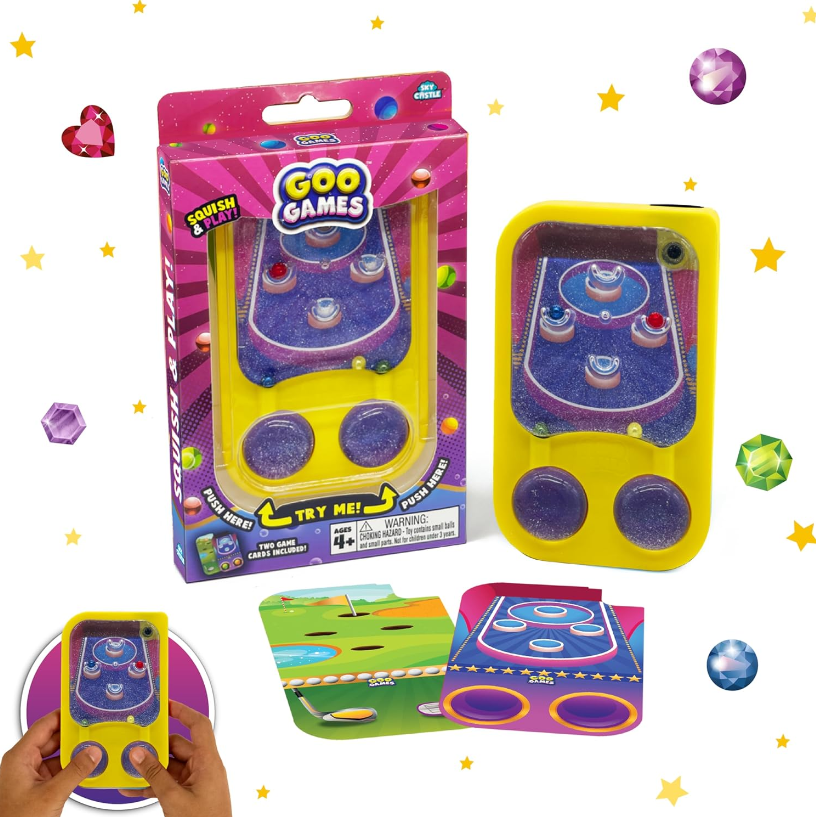 Goo Games Squish &amp; Play Hand Held Water Game - Glitter