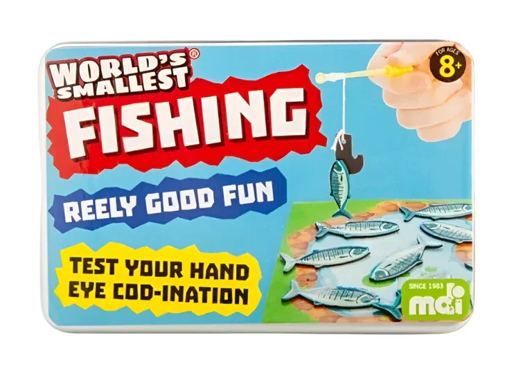 World&#39;s Smallest Fishing Game in Tin