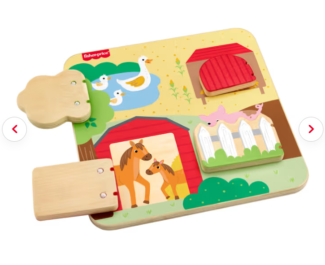 Fisher Price Wooden Farm Animals Board
