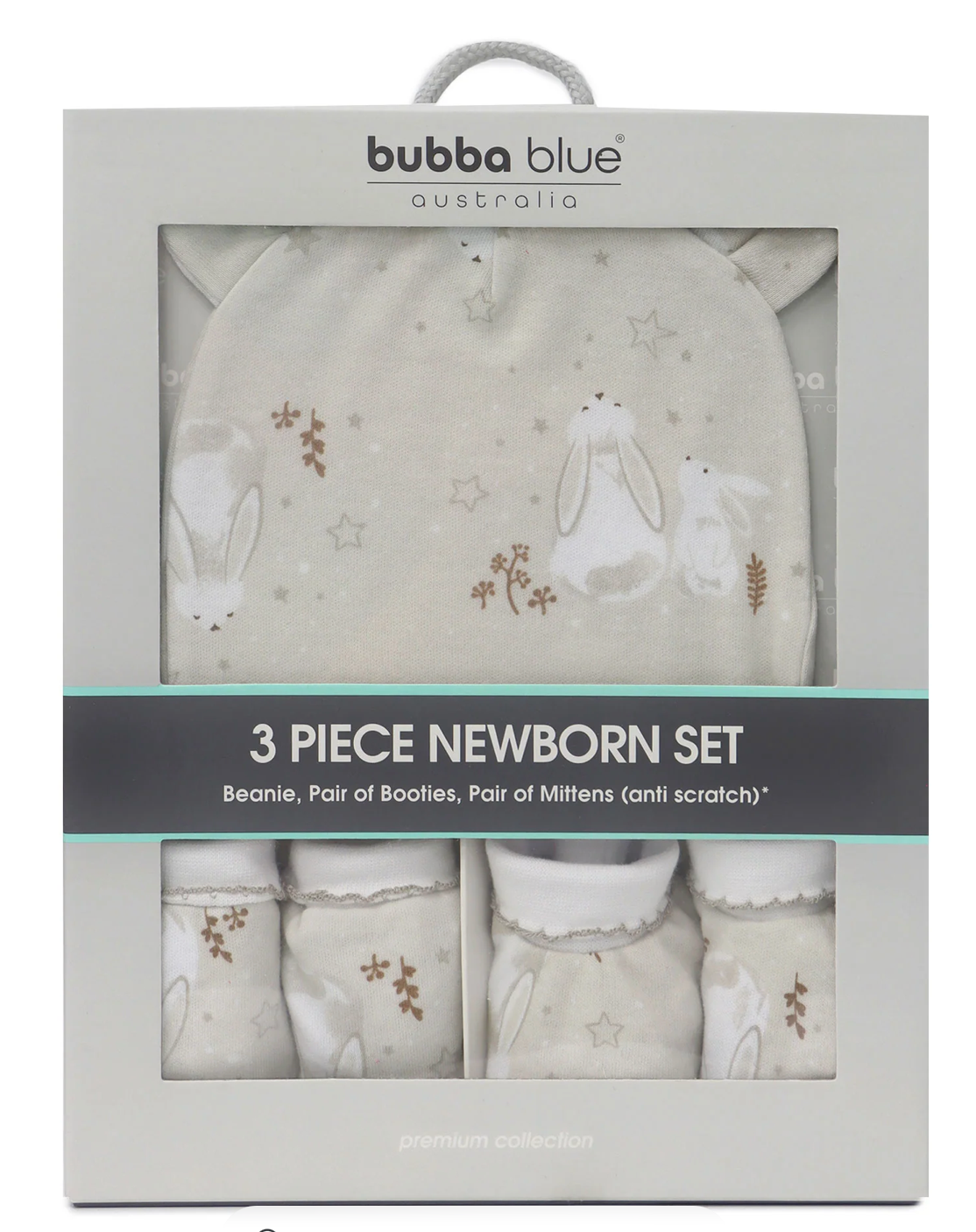 Bubbla Blue 3 Piece Newborn Set Bunny Dream