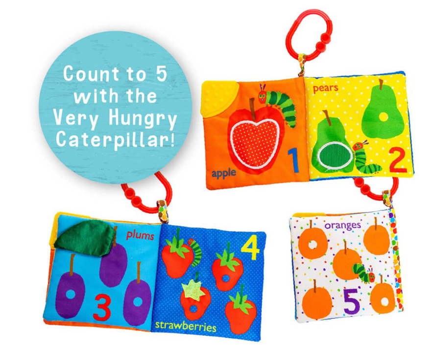 Soft Book The Very Hungry Caterpillar Lets Count Clip On