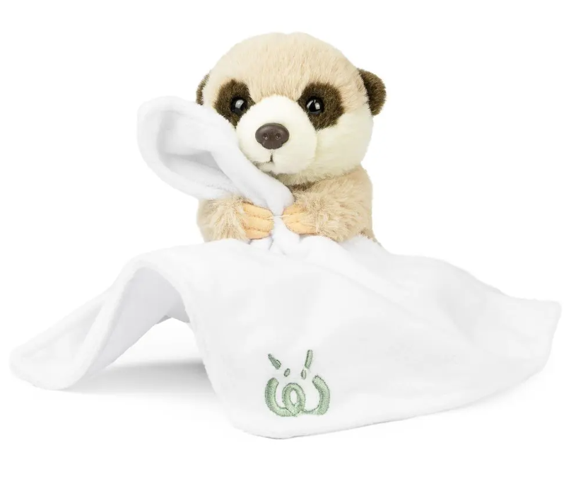 Living Nature Plush Baby Meerkat with Blanket Gift Boxed