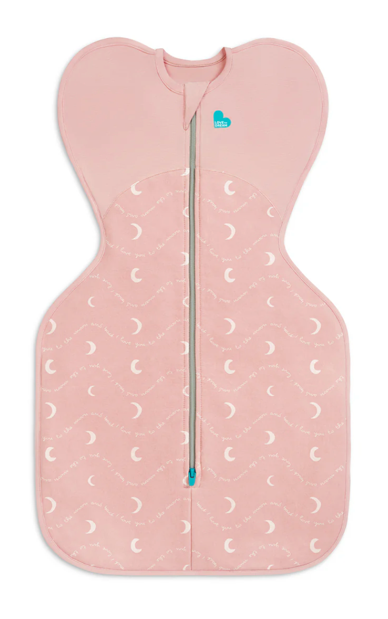 LTD Swaddle Up 1.5TOG Moon &amp; Back Dusty Pink NB