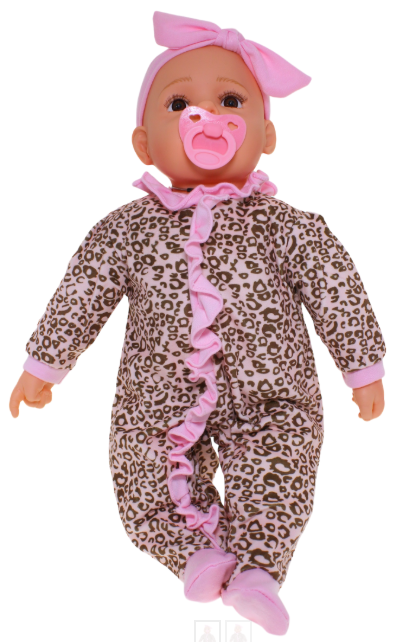 Baby Doll Cara Leopard Jumpsuit with Dummy