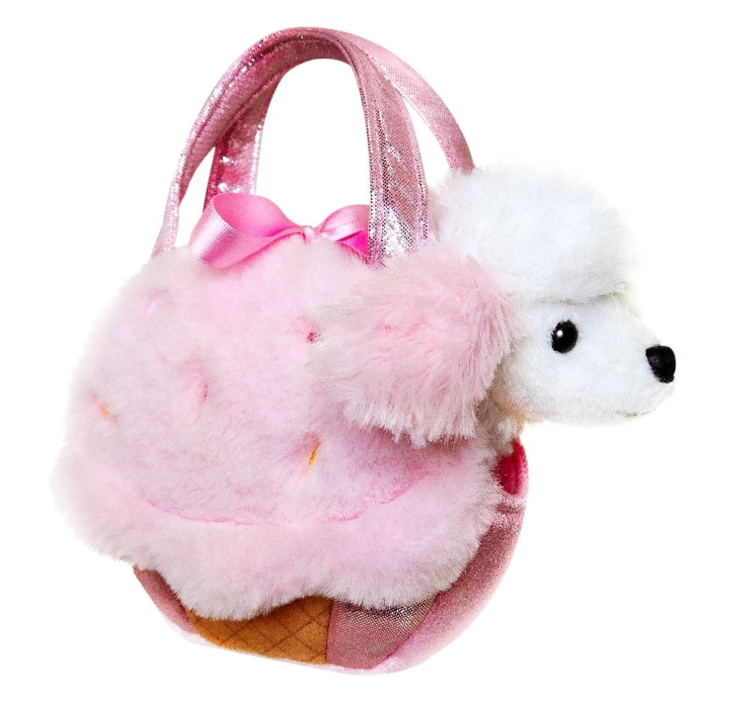 Fancy Pals Pink Poodle in Ice Cream Bag