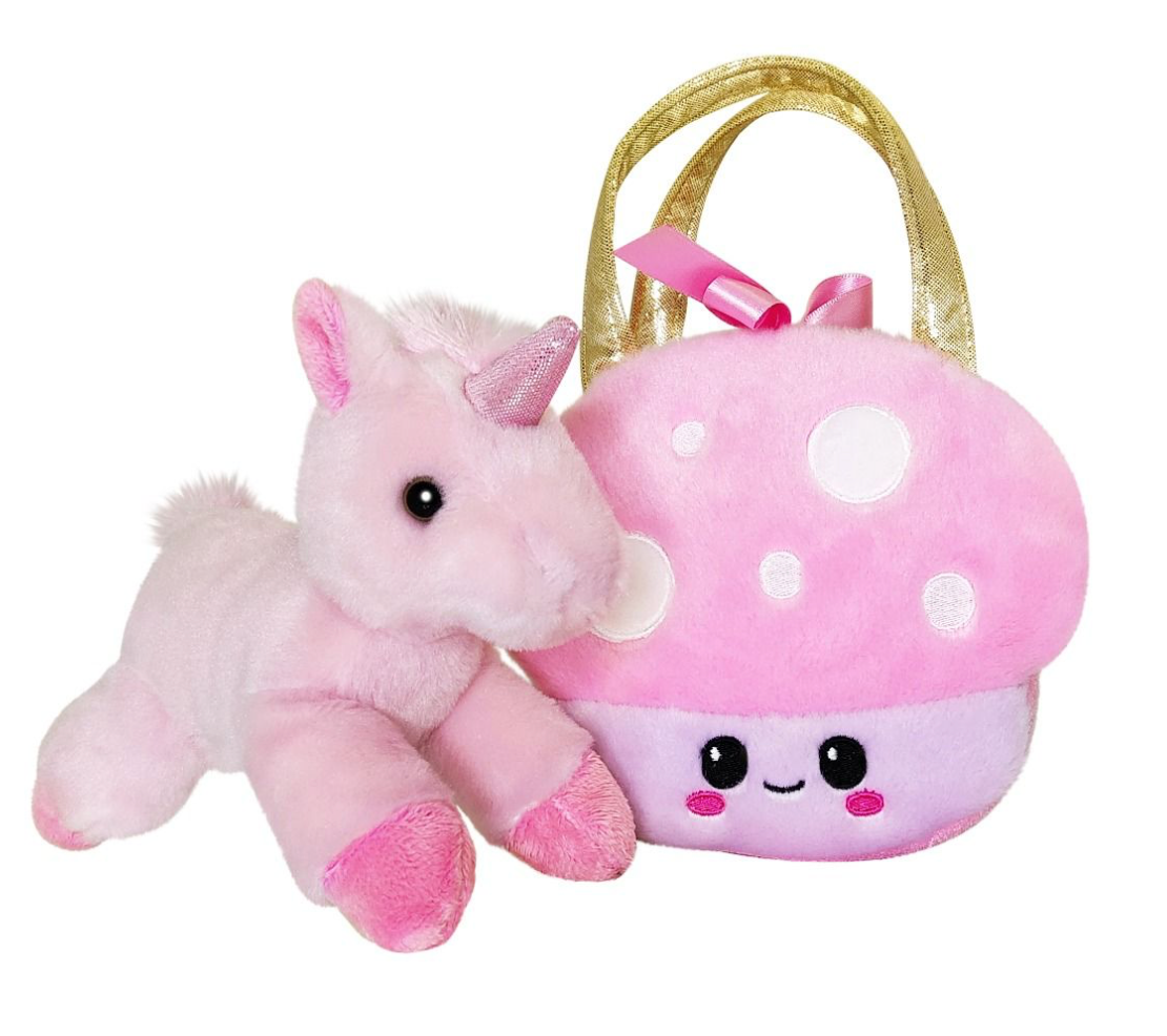 Fancy Pals Unicorn in Mushroom Bag