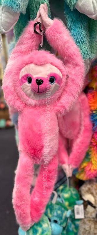 Hanging Sloth Bright Pink ISLA