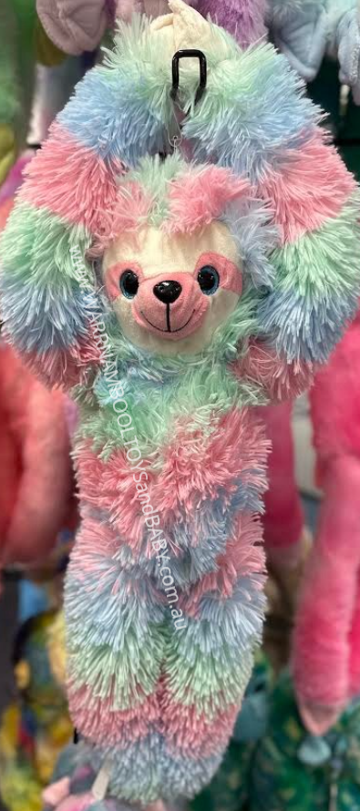 Hanging Sloth Pastel Pink / Blue / Green Multi SID