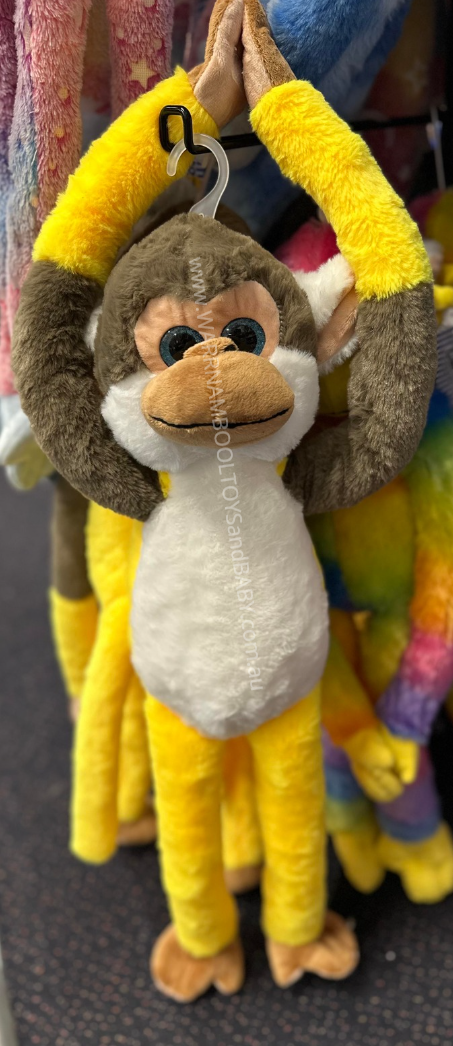 Hanging Monkey Brown and White MATT