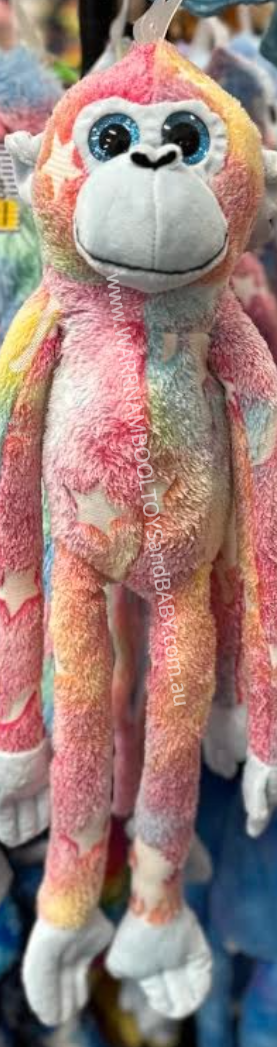 Hanging Monkey KRYSTY Pastel Multi Glow In The Dark