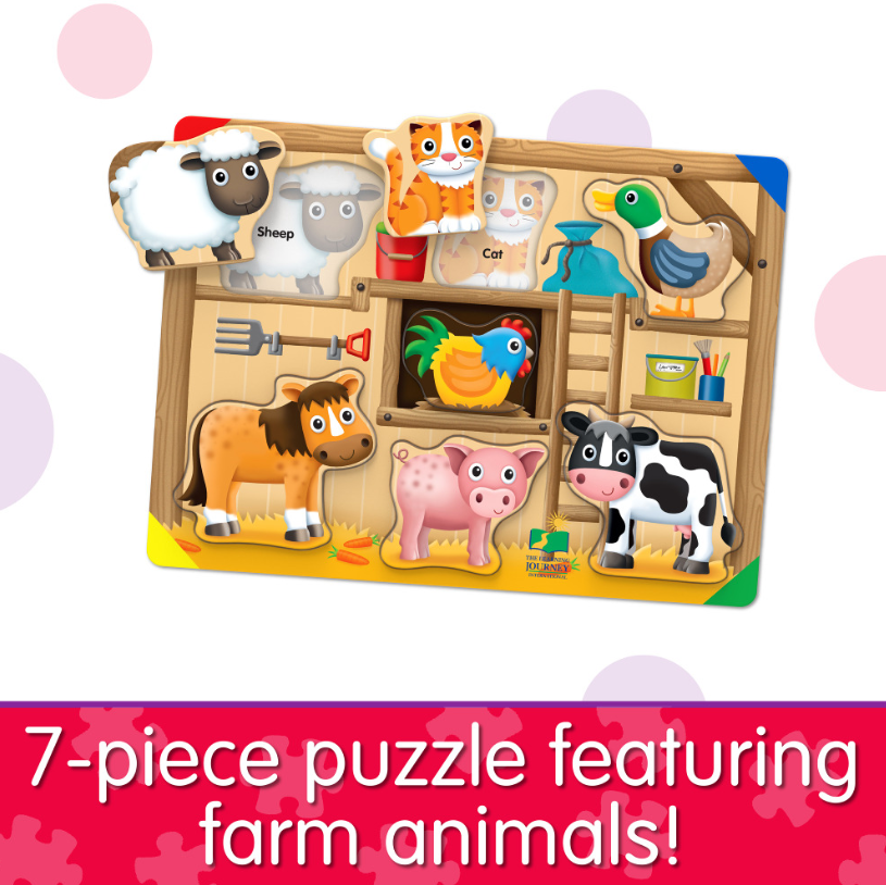 My First Lift &amp; Learn Puzzle - On The Farm 7pc