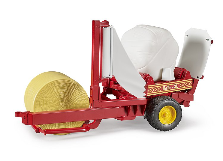 Bruder 02122 1/16 Bale Wrapper with Bales