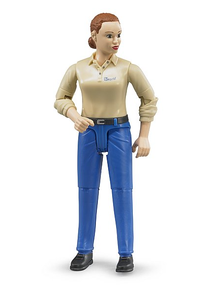 Bruder 60408 Woman with Light Skin & Blue Jeans