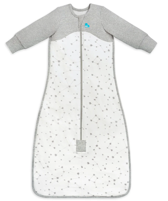 LTD Organic Cotton Sleep Bag 1.0Tog Long Slv White 6-18M