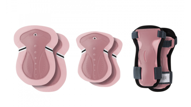 Globber Junior Protective Pad Set Pastel Pink 3-7yrs / XXS