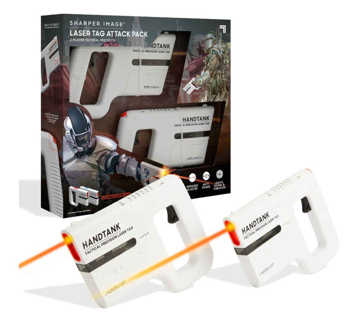 Sharper Image Laser Tag Handtank Attack Pack Req 6 AAA Batteries