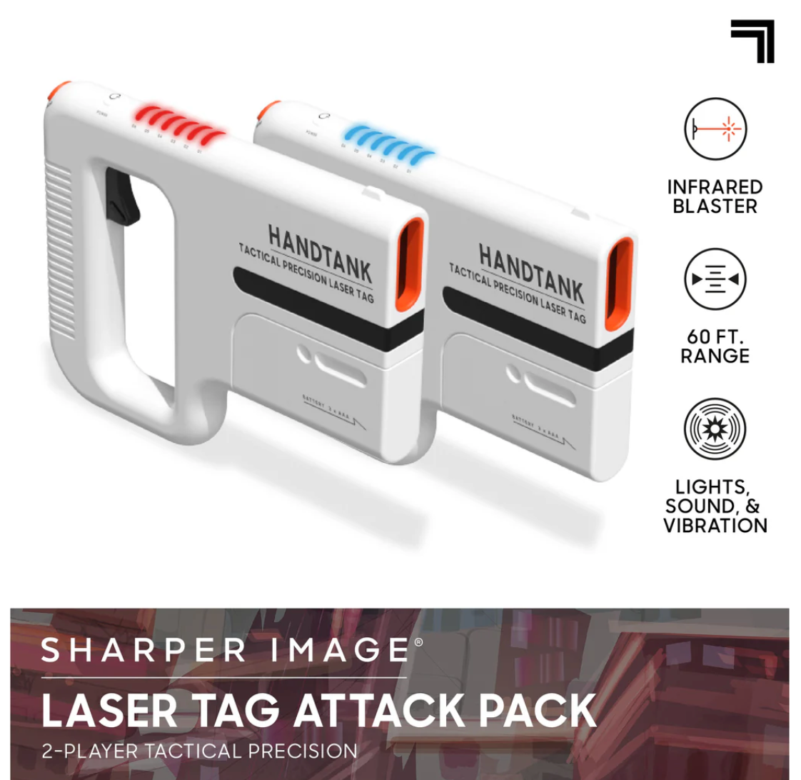 Sharper Image Laser Tag Handtank Attack Pack Req 6 AAA Batteries