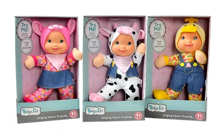 Baby's First Singing Farm Friends Doll Assorted Styles