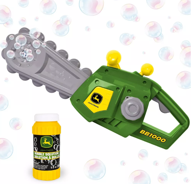 John Deere Motorised Bubble N Fun Chainsaw req 3 x AA batteries
