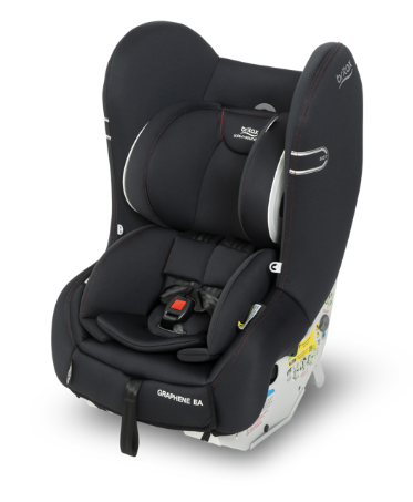 Britax Graphene EA Ifix Conv Seat 0-4yrs Kohl Black