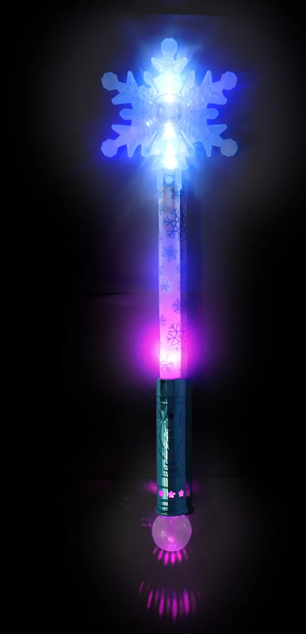 Pink Poppy Magical Snowflake Light Up Wand