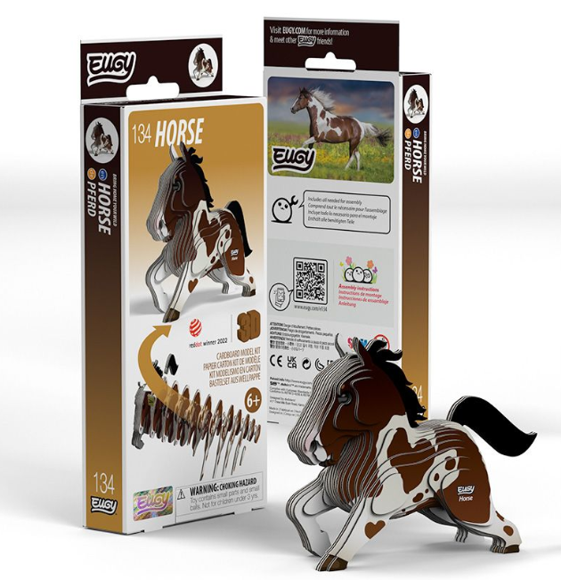 Eugy Cardboard Model Kit Horse