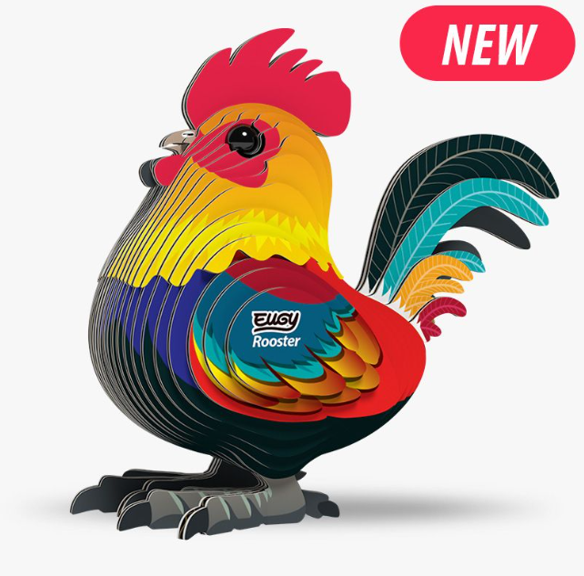 Eugy Cardboard Model Kit Rooster