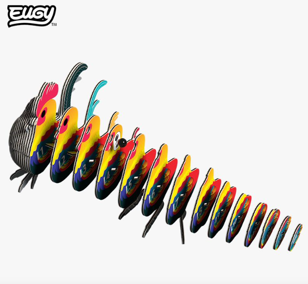 Eugy Cardboard Model Kit Rooster