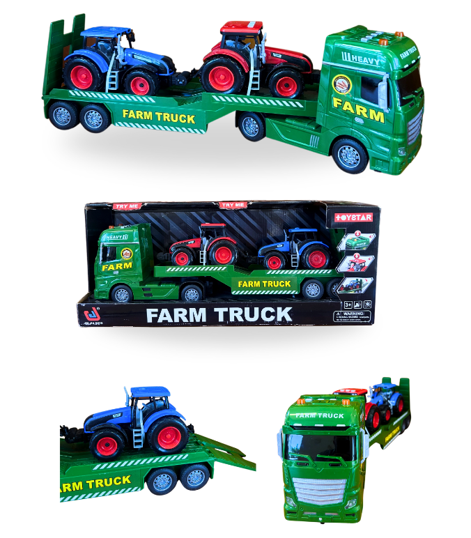 Super Sized Farm Semi Trailer with Two Tractors