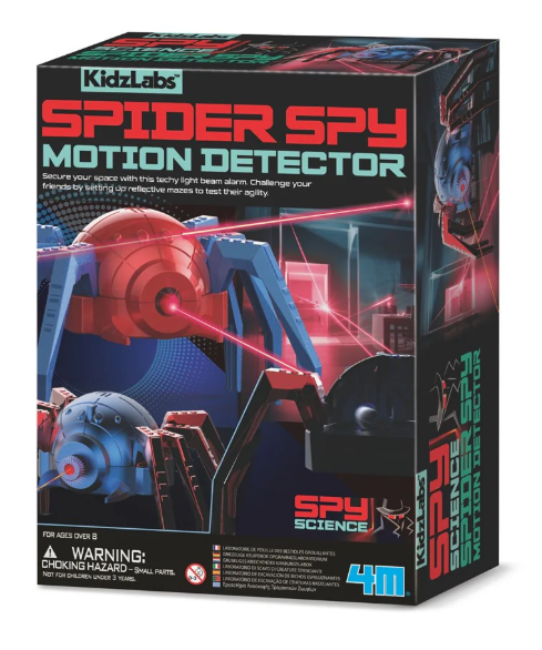 4M Kidz Labs Spider Spy Motion Detector req 4 x AAA batteries