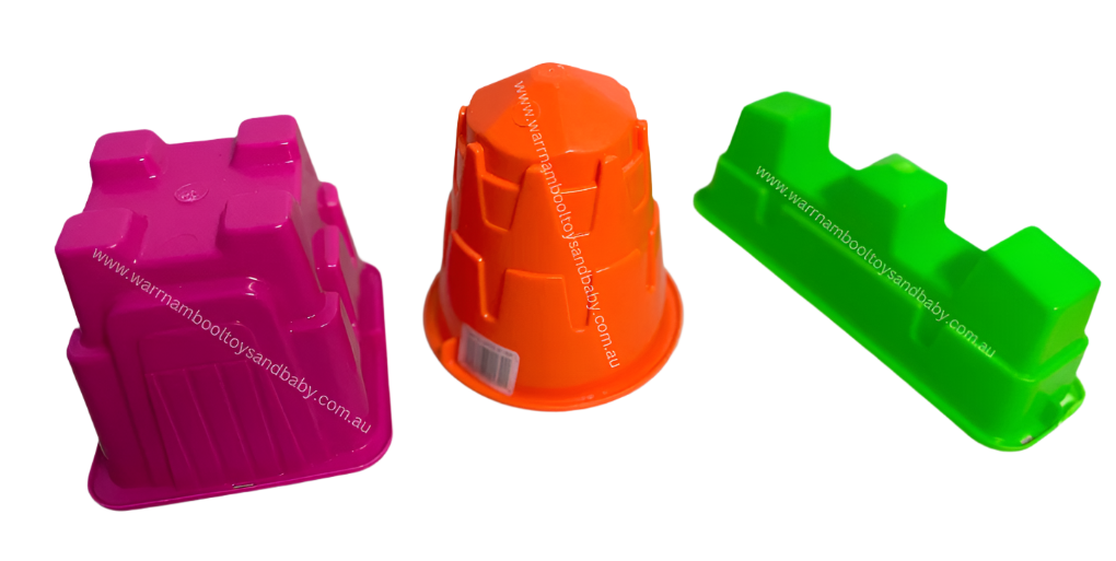Sand Castle Molds Assorted - Orange, Pink or Green